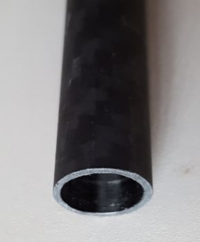 Picture of 6 mm x 1mm wall thickness carbon tube 500 mm length