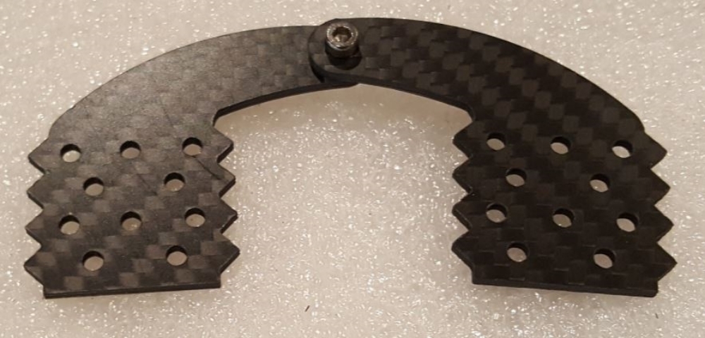 Picture of 1/4 scale and up Carbon Fiber Live Hinge Set for Flaps