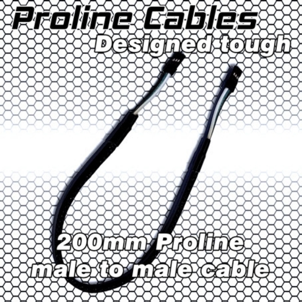 200mm Proline male to male cables